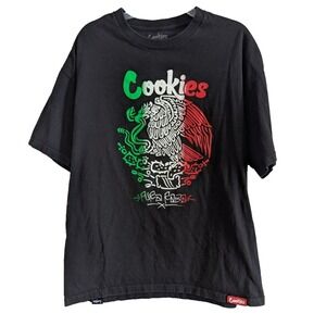 Cookies Aztecasunn Aztec Mexico Tee T Shirt XL Third Eye‎ Black Flag Colors